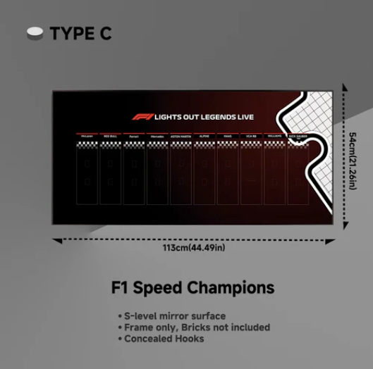 Display frame Speed Champions F1 Cars Plus