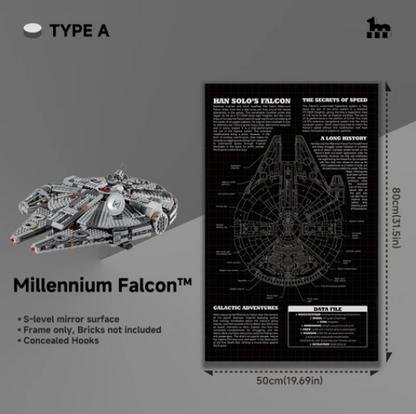 Display-Rahmen Millenium Falcon