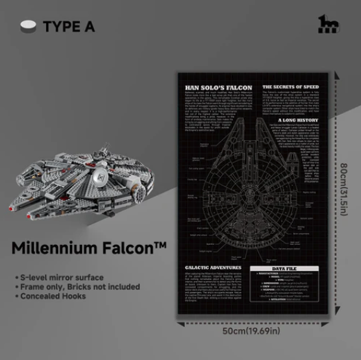 Display-Rahmen Millenium Falcon