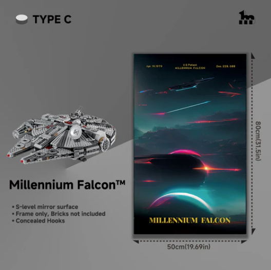 Display-Rahmen Millenium Falcon