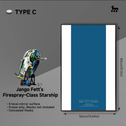 Display frame Jango Fett's Firespray-Class Starship
