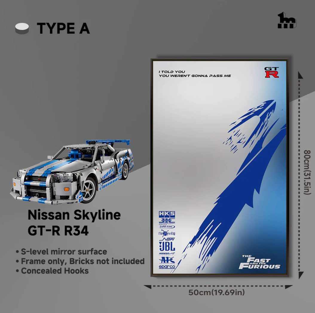 Display-Rahmen für Nissan Skyline GT-R (R34)